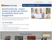 Tablet Screenshot of devistresvite.be